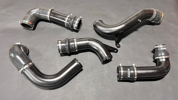 Golf R MK7 (15-19) Intercooler Piping Kit Complete [DSG Model ONLY] - Black Piping