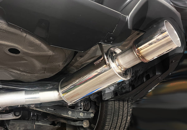 WRX (2022+) Single Exit 3" Catback Exhaust, with Rear Muffler(optional), 4" Single Wall Polished Tip - Straight Cut