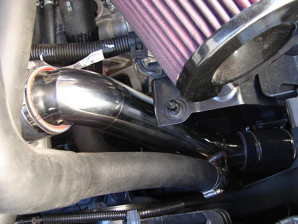 Evo X Lower Intercooler Pipe Kit - Installed
