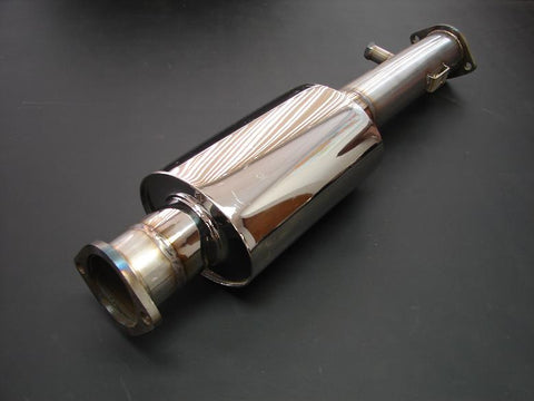 Evo X / 09+ Ralliart Mini-Muffler Test Pipe with rear O2 sensor extende