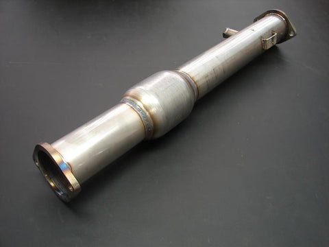 Evo X /09+ Ralliart, High-Flow Cat (Metal Substrate) with rear O2 sensor extender