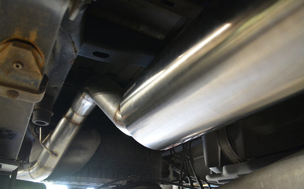 Ford F150 Ecoboost 4" single side exit catback exhaust with muffler option