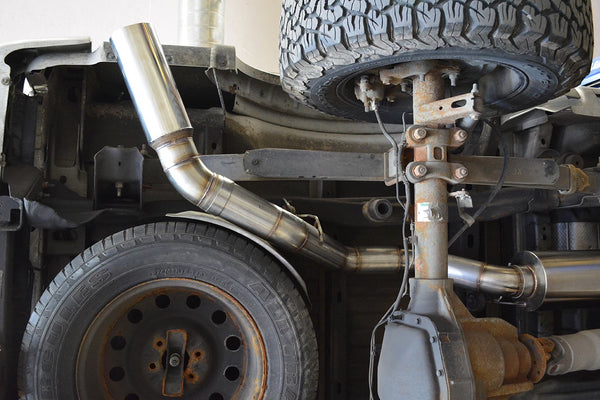 Ford F150 Ecoboost 4" single side exit catback exhaust with muffler option