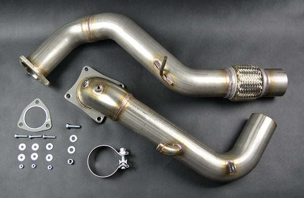 Civic Type R FK8 Downpipe - Catless Version with O2 Sensor Extender (optional)