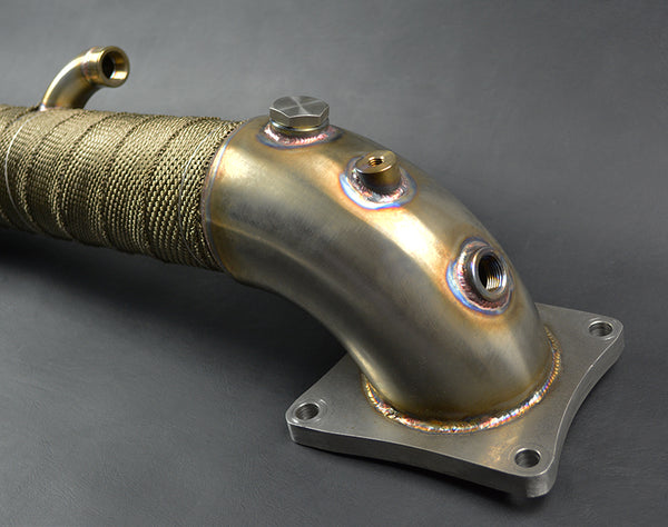 with Extra Wideband Bung/Plug & DEI Titanium Exhaust Heat Wrap Kit & O2 Sensor Extender (all optional)