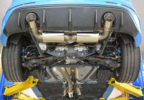 Focus RS Catback, With Rear Mufflers (optional, +$185 USD)Focus RS Catback, With Rear Mufflers (optional, +$185 USD), Resonated Midpipe (optional, +$100 USD)