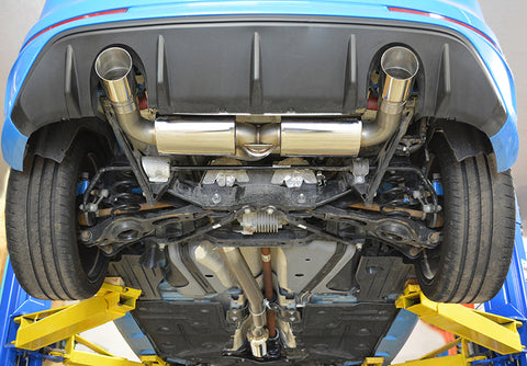 Focus RS Catback, With Rear Mufflers (optional, +$185 USD)Focus RS Catback, With Rear Mufflers (optional, +$185 USD), Resonated Midpipe (optional, +$100 USD)