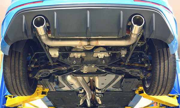 Focus RS Catback, without rear mufflers